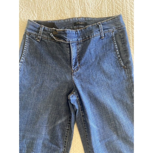 Nine West High Waisted Flare Denim Size 8 - Picture 7 of 7